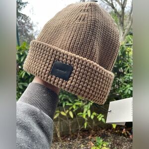 All Saints Tan Knit Beanie
